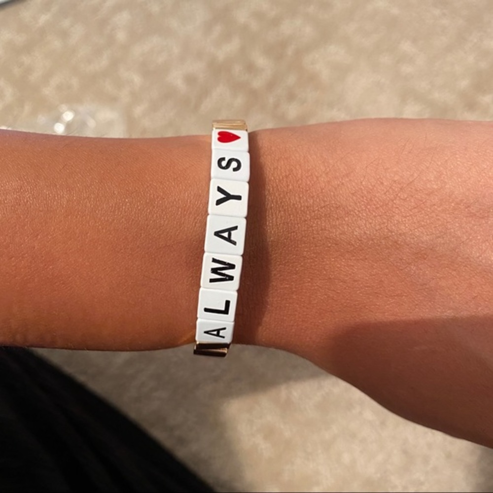 Enamel Tile Bracelet - ALWAYS ❤️